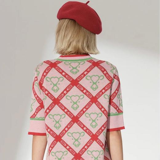 贺穗金牛提花针织宽松连衣裙 商品图3