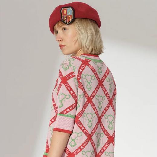 贺穗金牛提花针织宽松连衣裙 商品图2