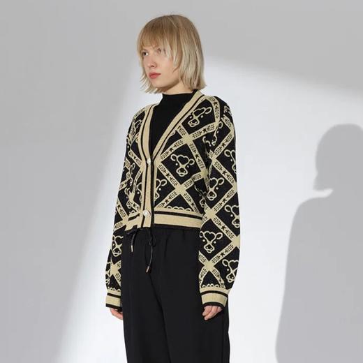 贺穗金牛提花针织短开衫 商品图1