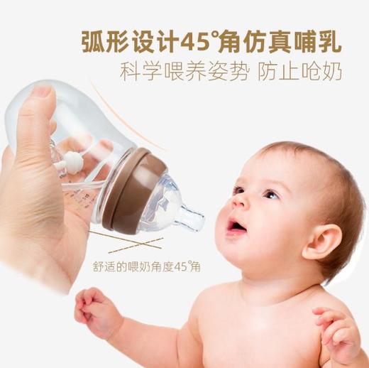 【母婴】* 宽口创意硅胶猴子造型婴儿奶瓶 宝宝防摔防胀气喂养奶瓶 商品图2