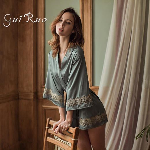 瑰若情趣女 睡衣性感家居服睡袍激情外袍诱惑居家服女套装 商品图1