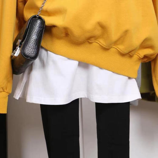 PL8188卫衣打底神器，纯棉，搭配卫衣毛衣叠穿内搭白边下摆半身短裙 商品图1