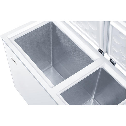 210升 大冷冻小冷藏 家用商用二合一 冷柜 双箱双温区 冰柜 卧式冰箱