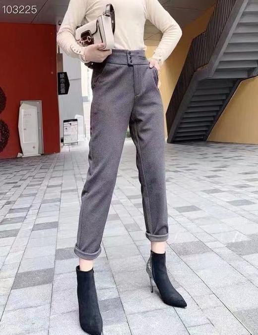 【断码清仓】丁摩  欧货！秋冬休闲哈伦裤宽松百搭烟管小脚长裤港味sz 黑 L ZFYY335 商品图1