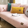 【羊羔绒沙发垫】冬季全新大号加厚毛绒坐垫 简约纯色防滑沙发套罩靠垫 商品缩略图4