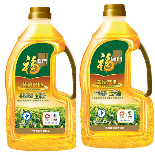 中粮·福临门玉米油黄金1.8l*2礼盒