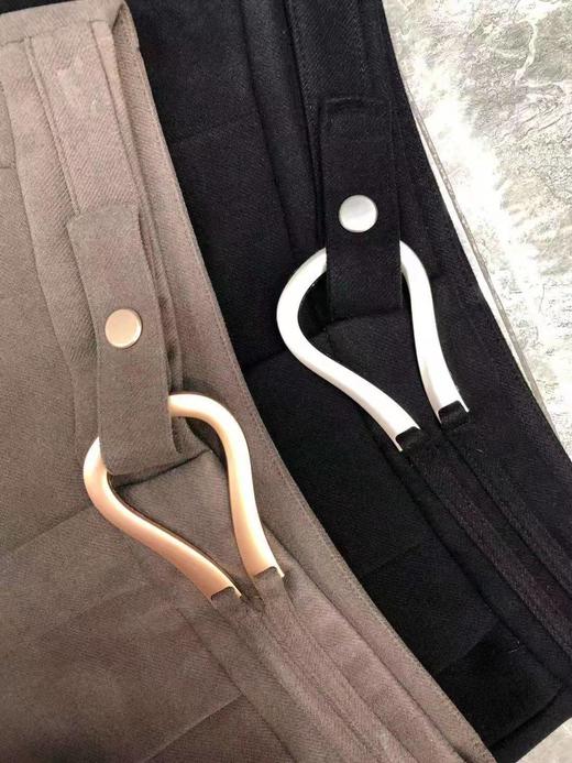 [断码清仓]丁摩 好裤型！金属搭扣配饰高腰萝卜裤哈伦裤时尚显瘦sz M  ZFYY334 商品图1