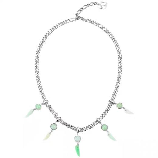 狼牙纯银翡翠项链 商品图5