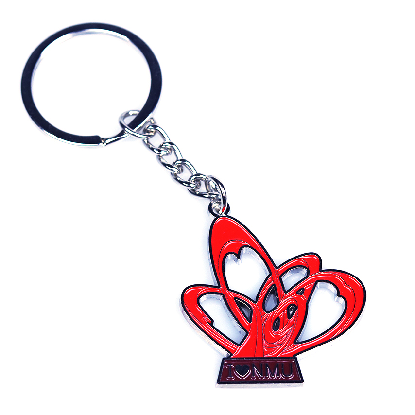 五颗心钥匙扣