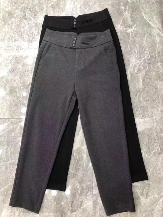 【断码清仓】丁摩  欧货！秋冬休闲哈伦裤宽松百搭烟管小脚长裤港味sz 黑 L ZFYY335 商品图5