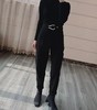 [断码清仓]丁摩 好裤型！金属搭扣配饰高腰萝卜裤哈伦裤时尚显瘦sz M  ZFYY334 商品缩略图3