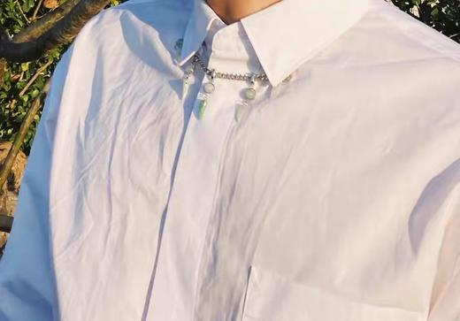 狼牙纯银翡翠项链 商品图4