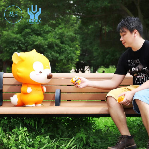 现货 Unbox JOBI 超大狐狸 搪胶 限定 潮玩 摆件 商品图1