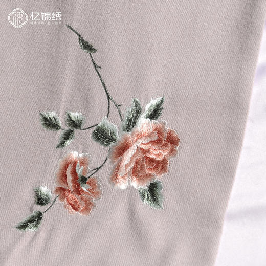 羊绒真丝缎长巾-富贵牡丹 商品图1