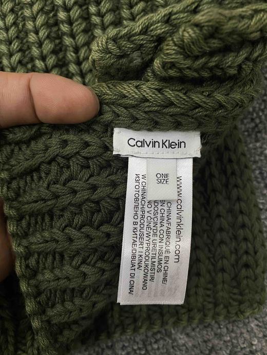 孤品Calvin Klein大ck针织围巾男款极厚 商品图3