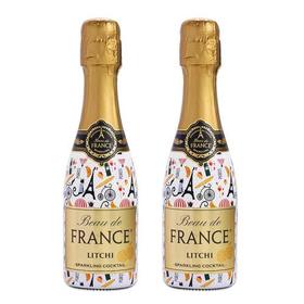 法国荣耀 BEAU DE FRANCE 原瓶进口红酒 桃红葡萄酒起泡酒 甜型荔枝果酒配制酒 200ml