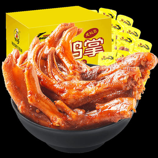 【kingwuu|精武麻辣鸭爪掌400g】 真空休闲卤味小吃零食 商品图1