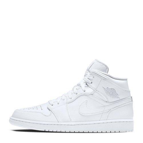 nike/耐克 air jordan1 aj1 mid 灰白 篮球鞋 554724-104