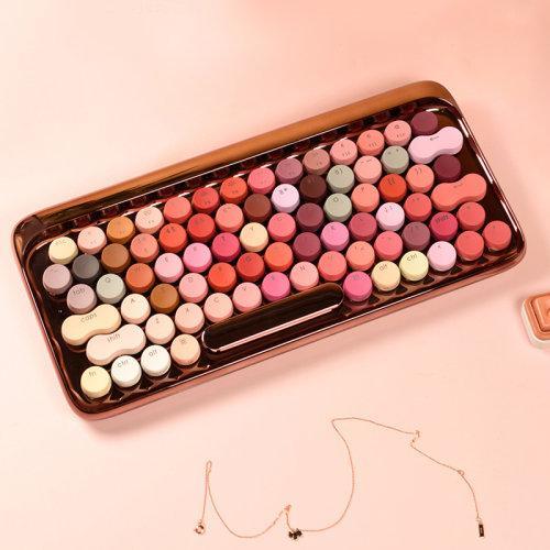 LOFREE/洛斐 DOT圆点复古 蓝牙机械键盘 绽放 口红 玫瑰金限定版 商品图6