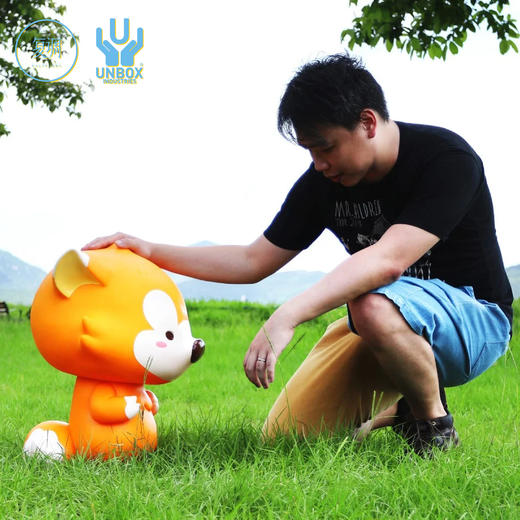 现货 Unbox JOBI 超大狐狸 搪胶 限定 潮玩 摆件 商品图2