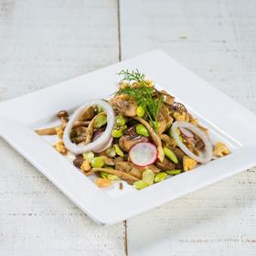 野菇青豆色拉佐酸奶芝麻酱(小) Mushroom Green Bean with Sesame Yogurt
