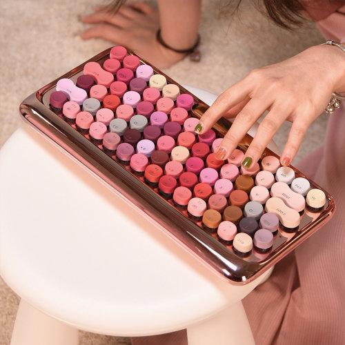 LOFREE/洛斐 DOT圆点复古 蓝牙机械键盘 绽放 口红 玫瑰金限定版 商品图5