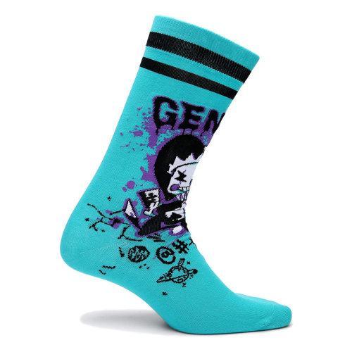 genanx&闪电潮牌 中筒 潮袜 男 卡通 提花 街头 嘻哈 袜子 男生 wz130