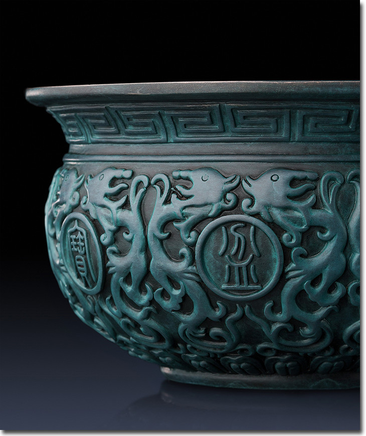 预售30天 铜师傅 全铜摆件《聚宝盆(中号)》铜工艺品 家居饰品 摆件