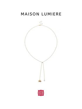 明月玉兔可调节项链