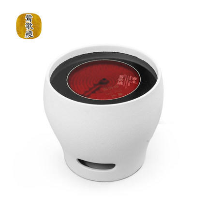  莺歌烧 素白底风炉电陶炉陶瓷煮茶炉家用小型蓝牙无辐射银壶泡茶 商品图3