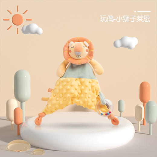 曼龙婴儿安抚巾可入口宝宝安抚玩偶0-1岁睡眠手偶毛绒新生儿玩具 商品图8