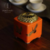  莺歌烧 四方桔地祥鹤纹蓝牙音箱 新品HIFI蓝牙禅音音响家用茶台高档茶道摆件 商品缩略图1