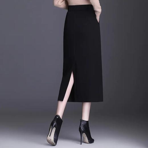 百搭中长款，直筒呢子半身裙 KFY-6650 商品图3