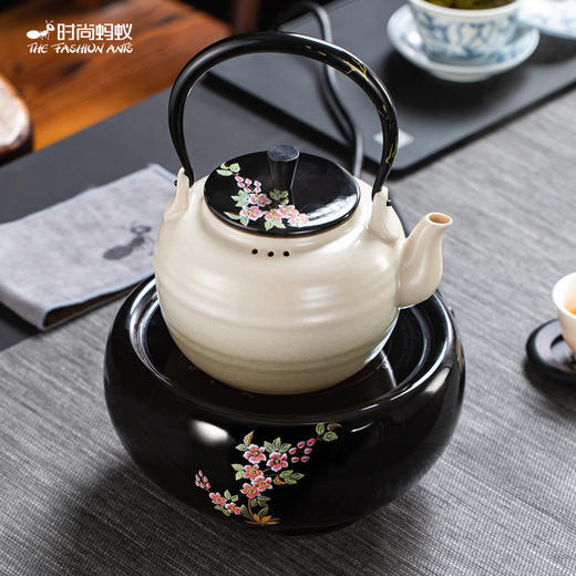  时尚蚂蚁 银花电陶炉 电陶炉家用煮茶器煮茶炉光波炉茶道电磁炉陶瓷不挑壶 商品图1