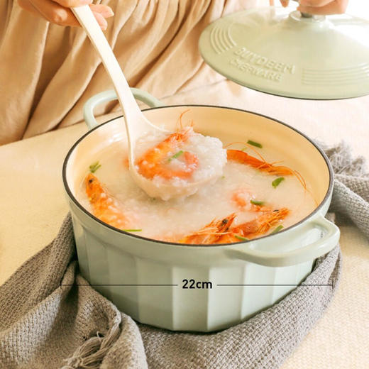 【北鼎】北鼎（Buydeem）珐琅锅铸铁锅—小鲸蓝 商品图3