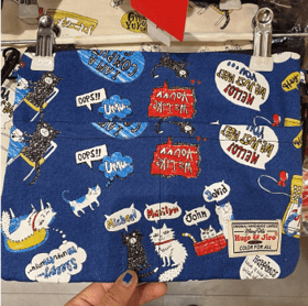 HUJI祤集大号信封斜挎包插画猫咪