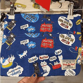 HUJI祤集大号信封斜挎包插画猫咪 商品图0