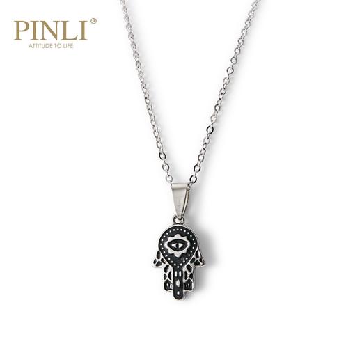 PINLI品立秋季男士配饰潮流图案吊坠项链饰品首饰D203128870 商品图3
