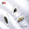  禾器 行云茶则玻璃茶则三件套礼盒装 彩璃镶边茶勺茶针茶拨 商品缩略图1