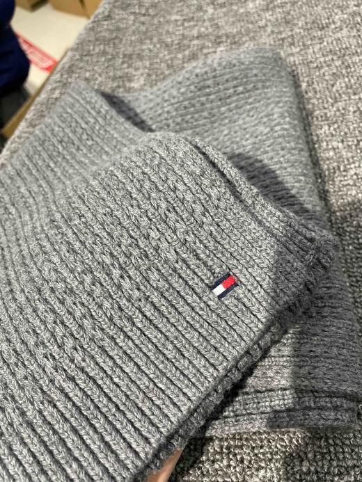 Tommy 灰色针织长款围巾 商品图8