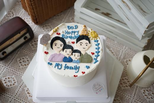 手绘一家四口 商品图3