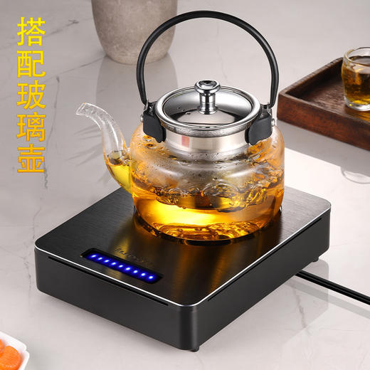  洛谷LG-h7电陶炉 铁壶玻璃壶家用煮茶壶套装泡茶壶功夫茶炉茶器 商品图3
