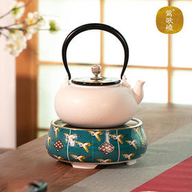  莺歌烧 九谷系列矮款电陶炉