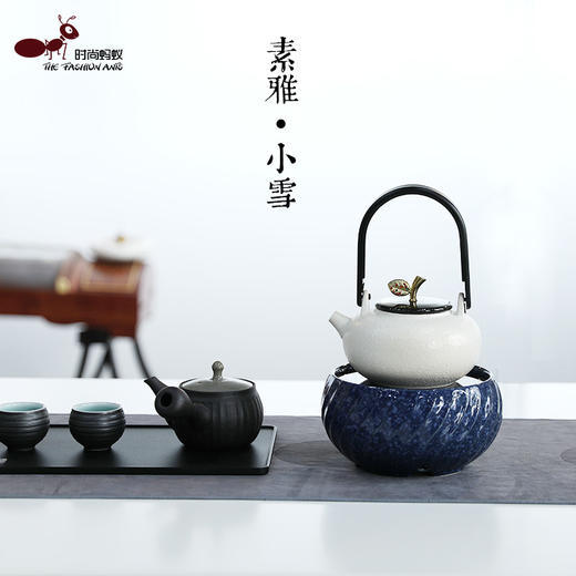  时尚蚂蚁 小兰花小雪花 电陶炉家用煮茶器煮茶炉陶瓷光波炉茶道电磁炉不挑壶 商品图2
