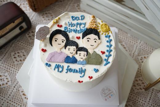 手绘一家四口 商品图0