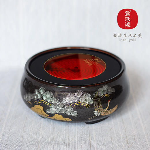  莺歌烧 金星松鹤长青电陶炉矮炉 静音小型煮茶器家用台式便携煮茶迷你茶炉 商品图1