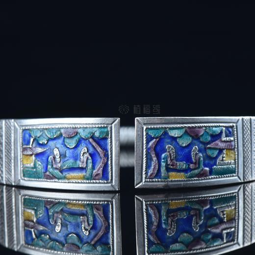 【相见欢】老银类-珐琅老银镯-YS2101021 商品图3