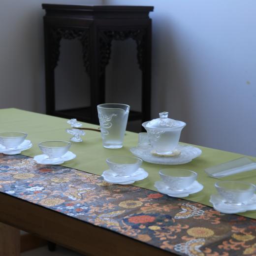  心缘堂 琉璃杯【艺匠】云水间-杯垫手工琉璃杯垫杯托茶托茶具配件 商品图3