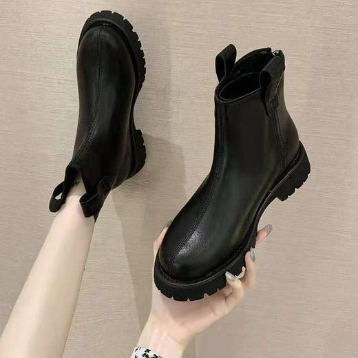 春达女款真皮马丁靴加棉1633【心雨】