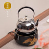  莺歌烧 天目釉金松纹电陶 茶炉家用陶瓷静音迷你烧水炉 商品缩略图1